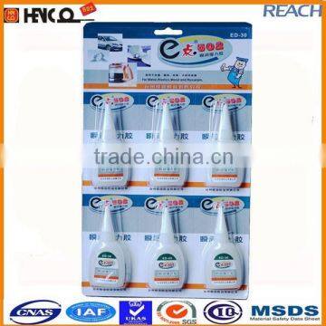Cyanoacrylate Adhesive liquid Glue in PE bottle fast setting Glue