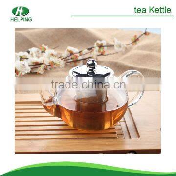 Glass teapot stainless steel infuser