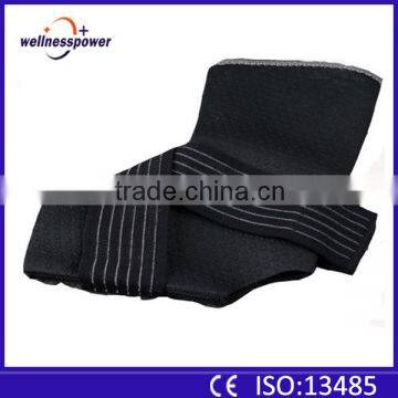 2016 Factory Black Nylon Lycra Ankle Support Socks