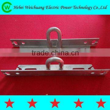 Galvanized steel cross arm/tie strap/steel angle for power line fitting