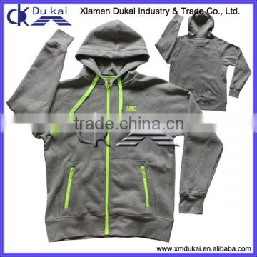 Men's knitted fleece jacket with hood