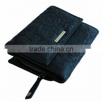 Guangzhou best selling blue pu Purse( ladies' purse, pu wallet)