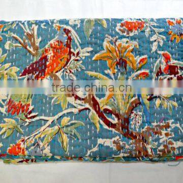 wholesale bird paradise kantha quilts twin size