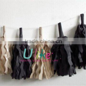 Bulk Diy Tissue Tassel Garland Elegant Colorful Diy Tassel Garland.