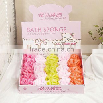 High Quality Plastic Bath Flower, Body Washing Bath Sponge Flowers, High Quality Bath Sponge Flowers