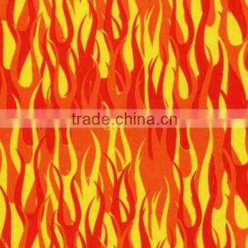 Wholesale flame pattern hydro dipping film for motorcycle parts