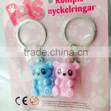 Hot Sale 3D Promotional Gifts Blister Packing Plastic Animal Key Chain photo-3