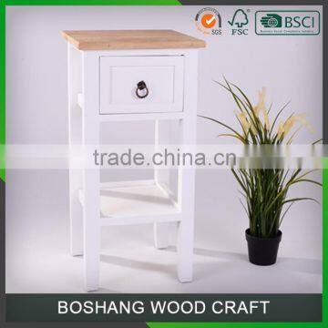 Antique White Cabinet Solid Wood Corner Table Wholesale