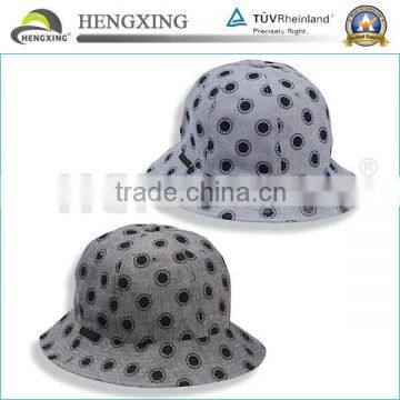 Custom Cotton Floral Spot Bucket Hat With Unisex Bucket Hat&cap