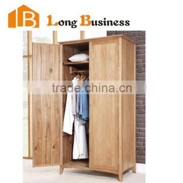 LB-DD3059 Classic oak wood wardrobe with swing door