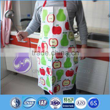 promotional high quality apple printed kitchen apron