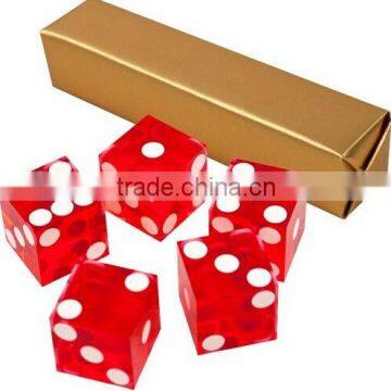 custom made 19mm Grade A Serialized Precision Casino Craps Dice