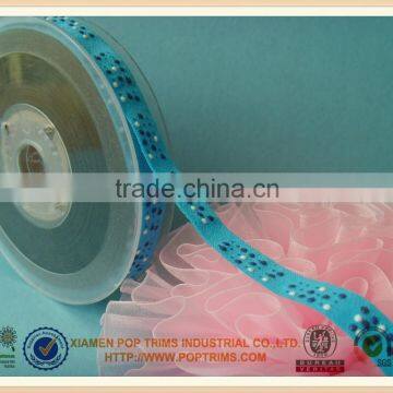 Woven elastic silicone ribbons