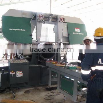 Pipe prefabrication cutting band saw machine