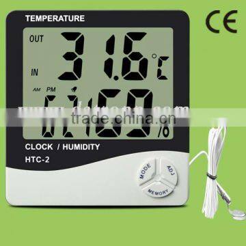 HTC-2 Big LCD digital indoor&outdoor memory thermometer