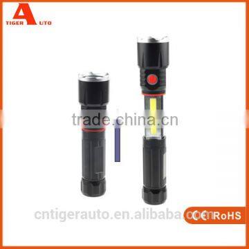 2016 Wholesale Dry Battery Portable Adjustable Aluminum LED Flashlight Torch