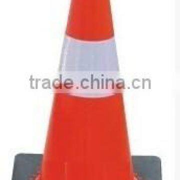 SPC-P109 45cm black base PVC Traffic cone