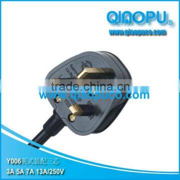 UK converter plug/UK mains power lead/UK plug