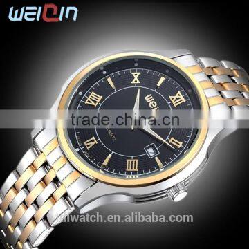 WEIQIN W0089 stainless steel case back watch