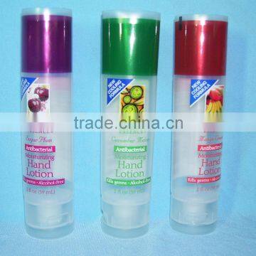 clear plastic tube/personal care tube/hand lotion tube