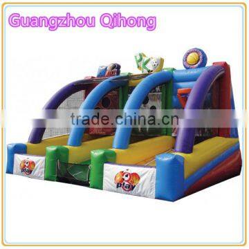 cheap commercial grade inflatable football toss game inflatable sport arena for sale