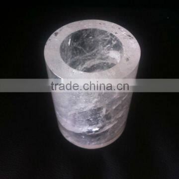 Natural Quartz Clear Crystal Drum Craft