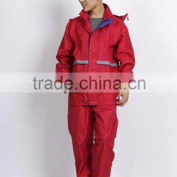 anti static &waterproof polyester raincoat male rainwear