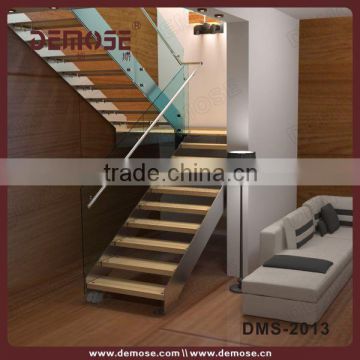 wooden staircases for small spaces