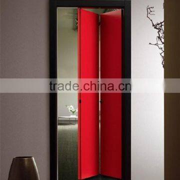 Modern Bifold Red Wooden Door