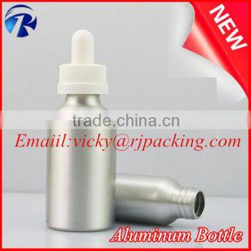 Fancy aluminum e liquid dropper bottles