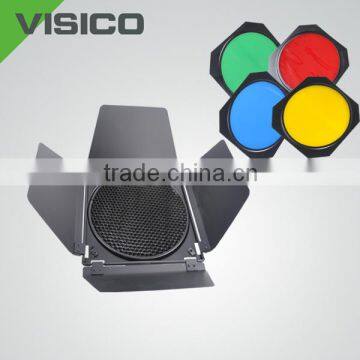 Photographic equipment multifunctional barndoor honeycomb with color filter