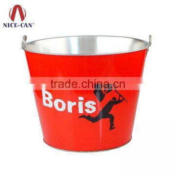 2016 hot sales mini ice tin bucket & candy tin bucket with handle