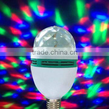 RGB color changing 3w led rgb rotating lights for dance hall decoration