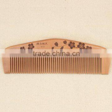 Hot Sale OEM Peach Wood Pocket Size Personalized Hair Comb photo-4