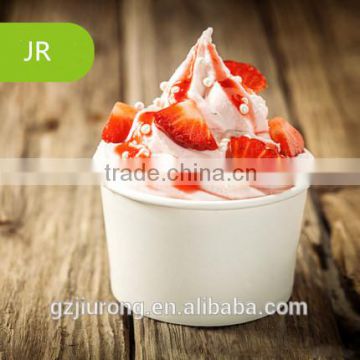 White disposable ice cream paper cup