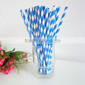 Disposable paper straws with different colors and sizes drinking paper straws