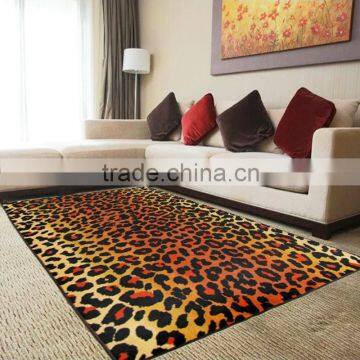 Printed design latex back tiger carpet