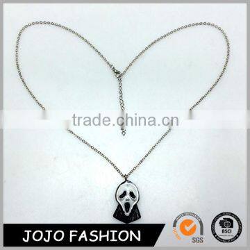 Wholesale Haloween Gift Skull Pendant Charm Necklace