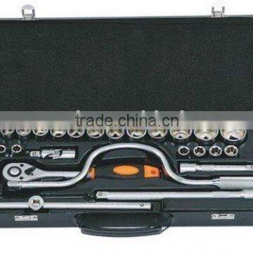 25pcs metal box socket set