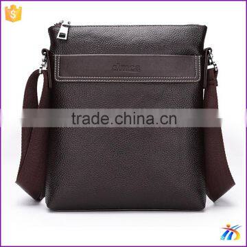 Hot sale top capacity real leather crossbody bag for men