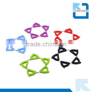 Insulation and Heat Resistant Pentagon Transformable Silicone Stainless Steel Pot Holders photo-2