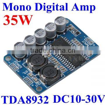 Mono Digital Audio Power Amplifier Circuit pcb Board DC24V 2A TDA8932 35W sound standard assembled