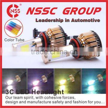 2016 New Headlight Type H4 LED Headlight Bulb, High Beam and Dipped Beam (Low Beam) Headlight, 4000lm 6500k 12v-24v 9007 h4 h7