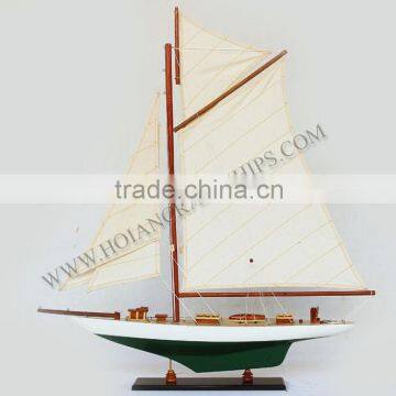 ENDEAVOUR YACHT, HIGH QUALITY MODEL SHIP FROM VIETNAM - WOODEN DECORATION