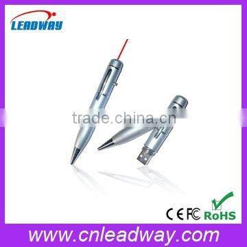 High speed factory price laser pointer usb pen drive engraved logo