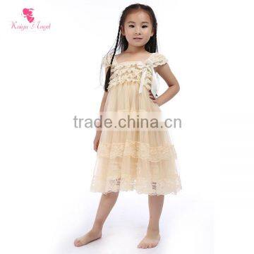 latest children frocks designs cotton white flower baby girl casual dress summer dress