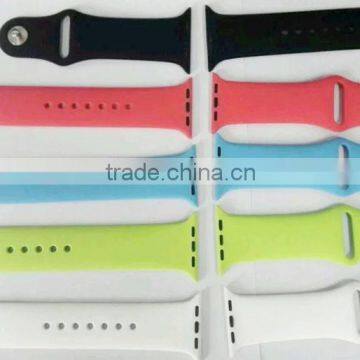 Silicone Sport Edition Soft Watch Band Straps Wrist Strap With Connector Adatptor Adjustment Length For Apple Watch Iwatch photo-4