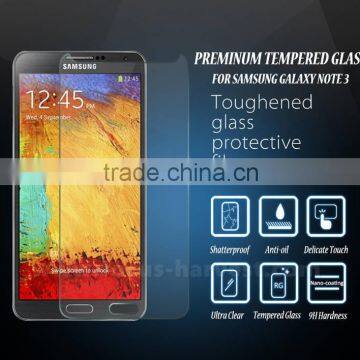 The Best Factory Price 0.33MM 2.5 D 9h Tempered Glass Screen Protector Samsung Note 3 Welcome OEM photo-2