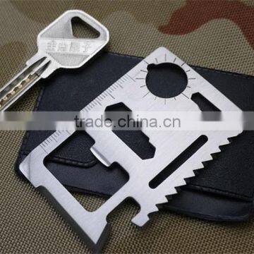 Large size 11 functions in 1 Multifunction Tool Pocket saber Card Outdoor Camping Survival Knife