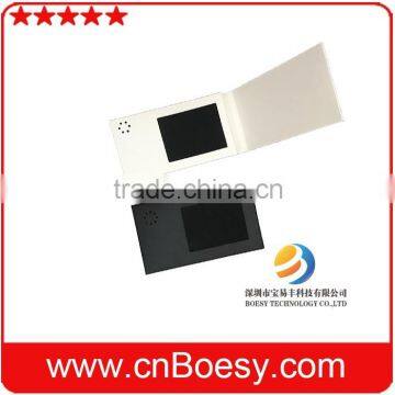 Top sales advertising gift paper lcd video booklet